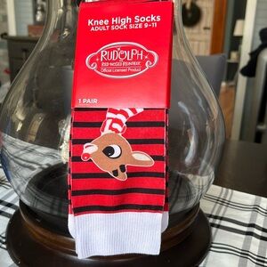Knee High Socks Rudolph The Red-Nosed Reindeer Official Licensed Product